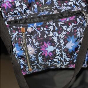 Vera Bradley Black and Blue Floral Backpack